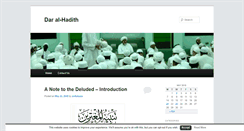 Desktop Screenshot of daralhadith.org.uk